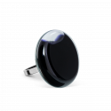 Anello in vetro - Platine Mini Milk Fucsia