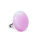 Bague en verre soufflée - Platine Mini Milk