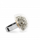 Bague en verre soufflée - Dome Mini Paillettes