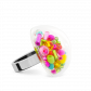 Bague en verre soufflée - Dome Medium Mix Perles
