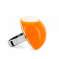 Glass ring - Dome Medium Milk