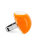 Bague en verre soufflée - Dome Medium Milk