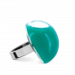 Glass ring - Dome Medium Milk