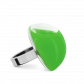 Glasring - Dome Medium Milk Fuchsie