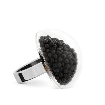 Anello in vetro - Dome Medium Billes