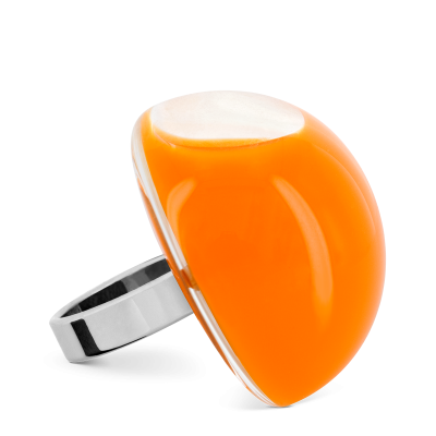 Anello in vetro - Dome Giga Milk