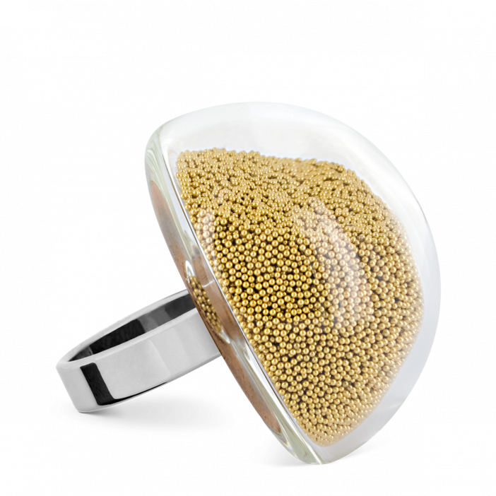 Glass ring - Dome Giga Billes Glass ring - Dome Giga Billes