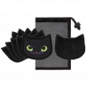 Set of 6 washable makeup remover discs - Beautycat Black