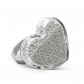 Glasring - Coeur Medium Billes