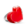 Bague en verre soufflée - Coeur Medium Milk