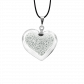 Necklace - Coeur nano billes Gold