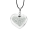 Pendentif en verre soufflé - Coeur nano billes