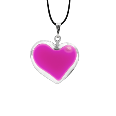 Necklace - Coeur nano milk