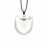 Necklace - Cat nano milk White