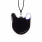Pendentif en verre soufflé - Chat Medium Milk
