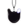 Pendentif en verre soufflé - Chat Medium Milk