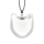 Pendentif en verre soufflé - Chat Medium Milk