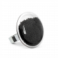 Glass ring - Galet Medium Billes Dark Blue