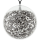 Pendentif en verre soufflé - Galet Giga Paillettes