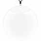 Pendentif en verre soufflé - Galet Giga Milk Vert Clair