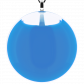 Pendentif en verre soufflé - Galet Giga Milk