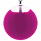 Pendentif en verre soufflé - Galet Giga Milk