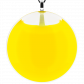 Pendentif en verre soufflé - Galet Giga Milk Vert Clair