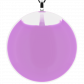 Pendentif en verre soufflé - Galet Giga Milk Chocolat