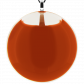 Pendentif en verre soufflé - Galet Giga Milk