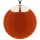 Pendentif en verre soufflé - Galet Giga Milk