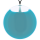 Pendentif en verre soufflé - Galet Giga Milk