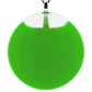 Pendentif en verre soufflé - Galet Giga Milk