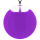 Pendentif en verre soufflé - Galet Giga Milk