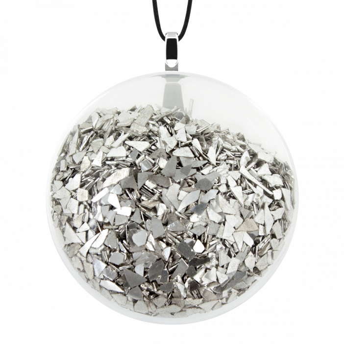 Kettenanhänger - Galet Medium Paillettes Silber