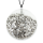 Pendentif en verre soufflé - Galet Medium Paillettes