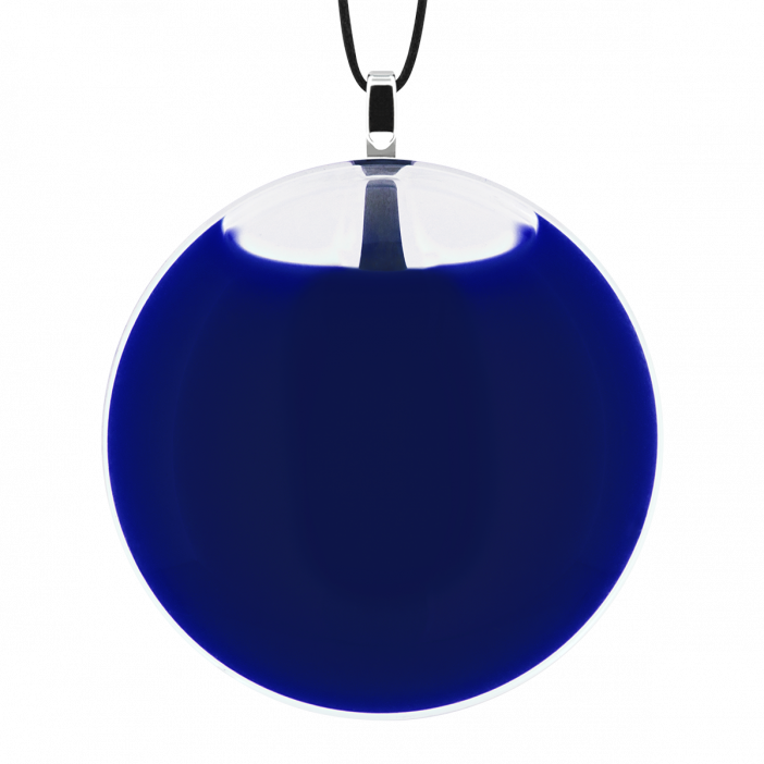 Ciondolo - Galet Medium Milk Blu scuro