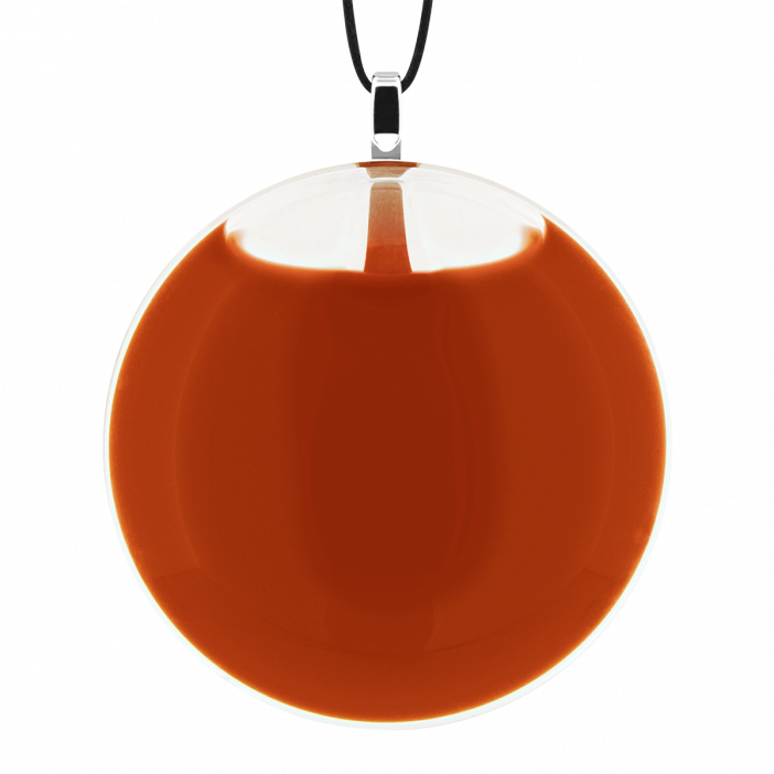 Necklace - Galet Medium Milk Rust