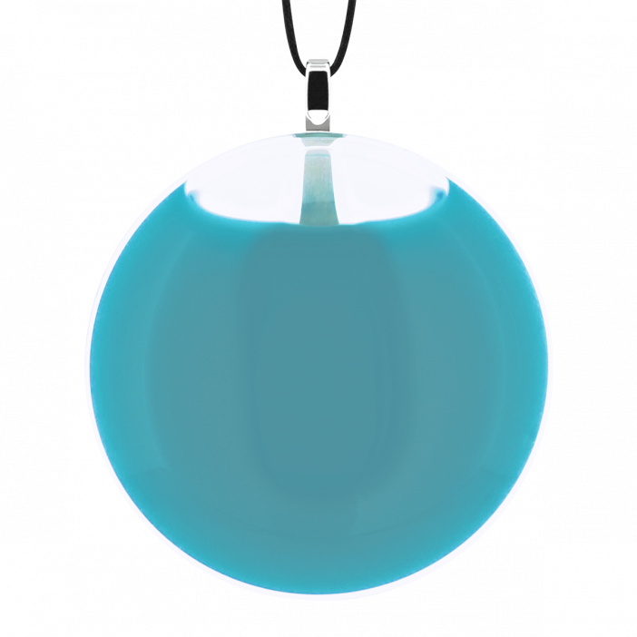 Necklace - Galet Medium Milk Turquoise
