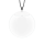 Pendentif en verre soufflé - Galet Mini Milk
