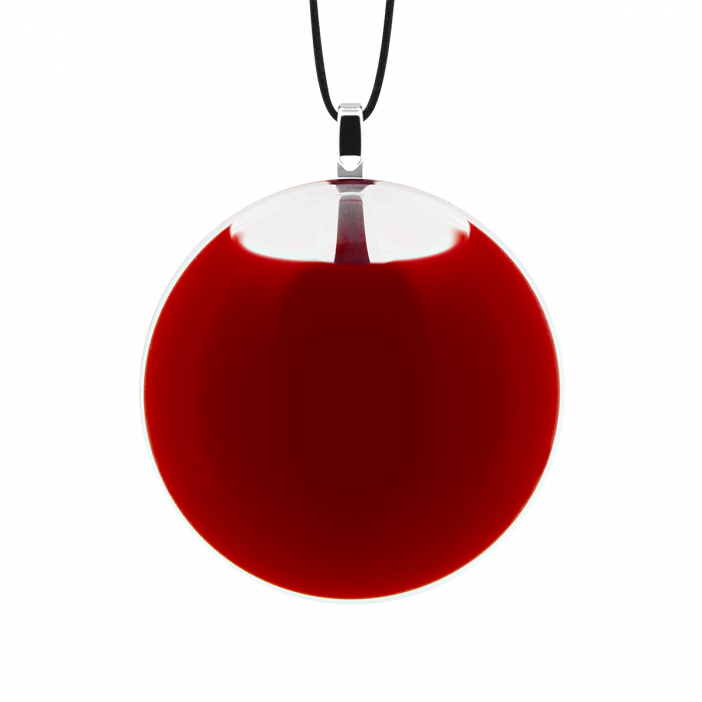 Ciondolo - Galet Mini Milk Rosso scuro