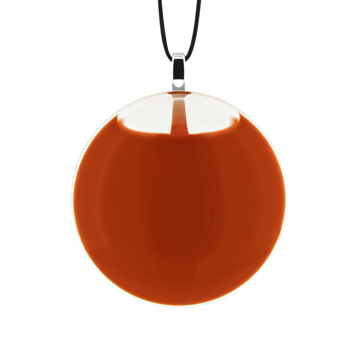 Necklace - Galet Mini Milk Rust
