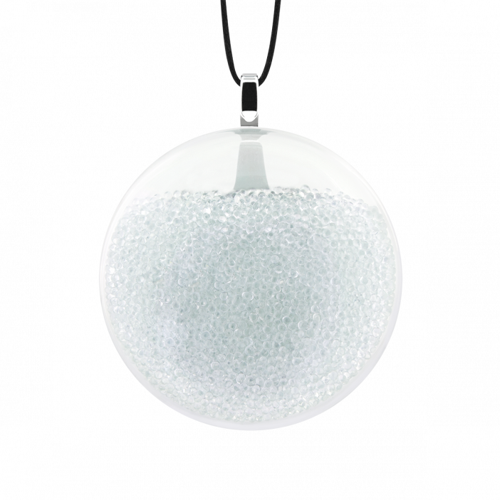 Necklace - Galet Mini Billes Crystal