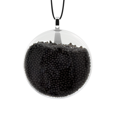 Pendentif en verre soufflé - Galet Mini Billes