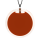 Pendentif en verre soufflé - Cachou Giga Milk