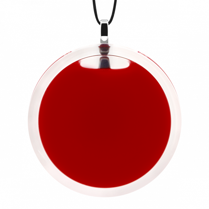 Necklace - Cachou Giga Milk Dark red