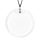 Pendentif en verre soufflé - Cachou Giga Milk