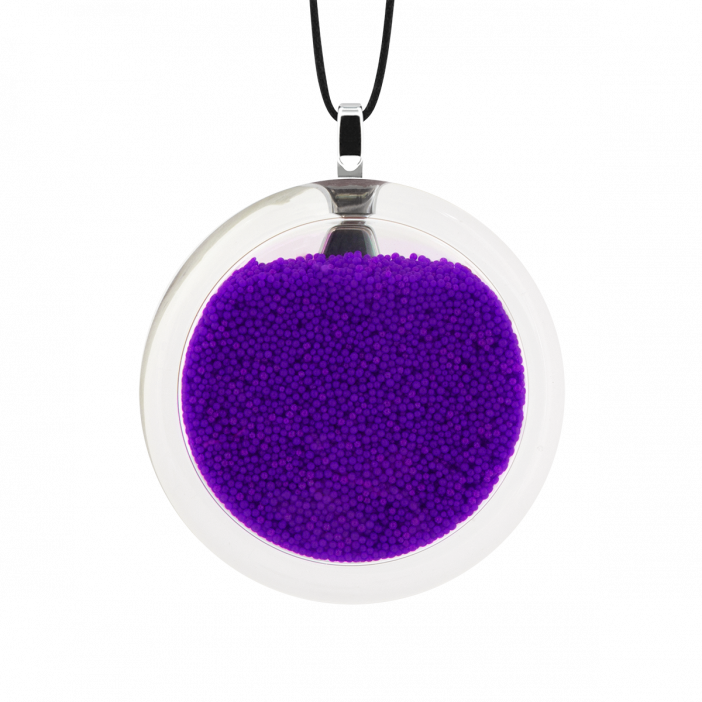 Pendentif en verre soufflé - Cachou Medium Billes