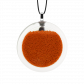 Pendentif en verre soufflé - Cachou Medium Billes