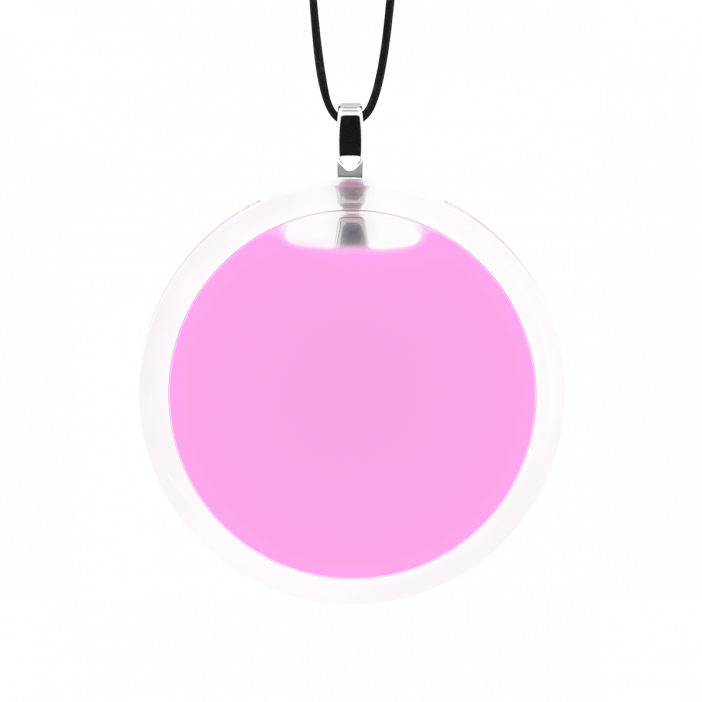 Pendentif en verre soufflé - Cachou Medium Milk Bubble Gum