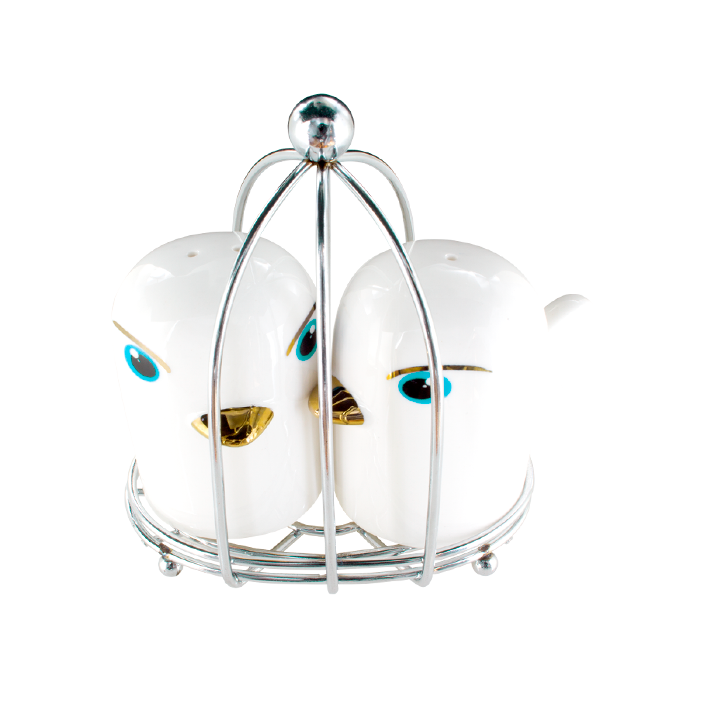 Salière et Poivrière - Tweet Tweet Blanc Salière et Poivrière - Tweet Tweet Blanc